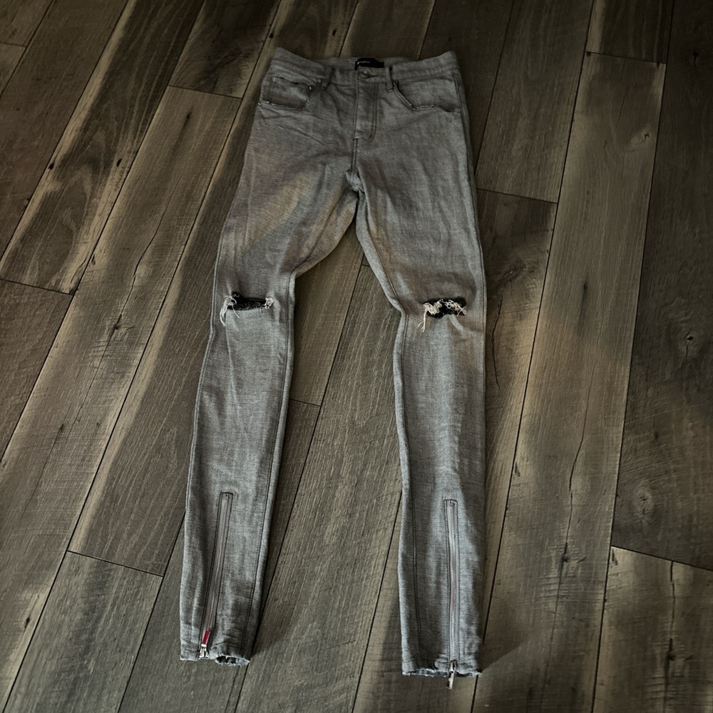 Grey Purple Brand Jeans